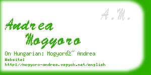 andrea mogyoro business card